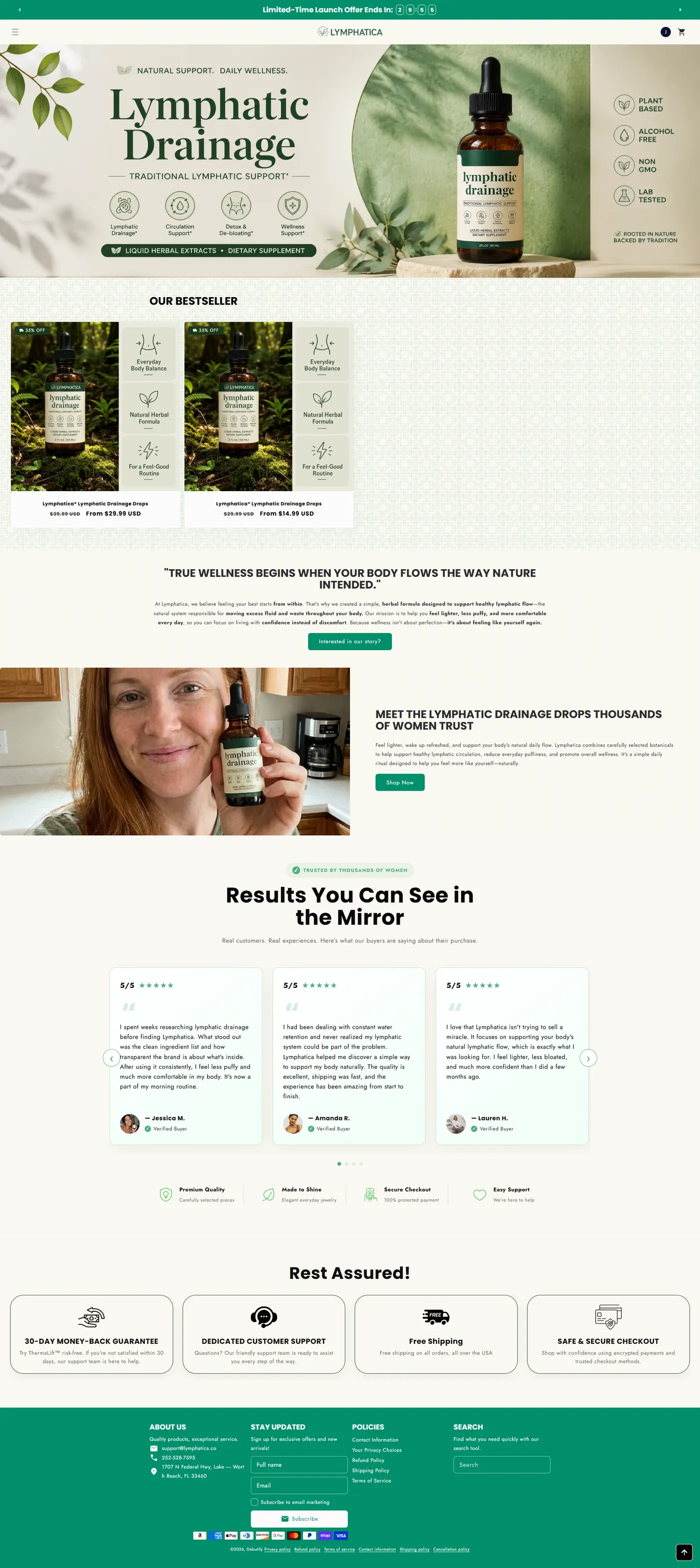 Home page before redesign